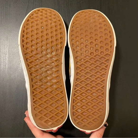 SOLD | Yellow Checkerboard Slip On Vans - Picture 7 of 9
